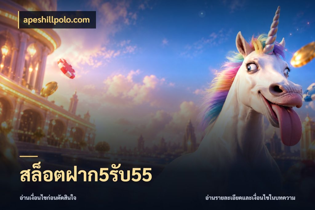 สล็อตฝาก5รับ55 apeshillpolo.com เปิดมุมโปรให้เข้ากับเกมแนวโปรด