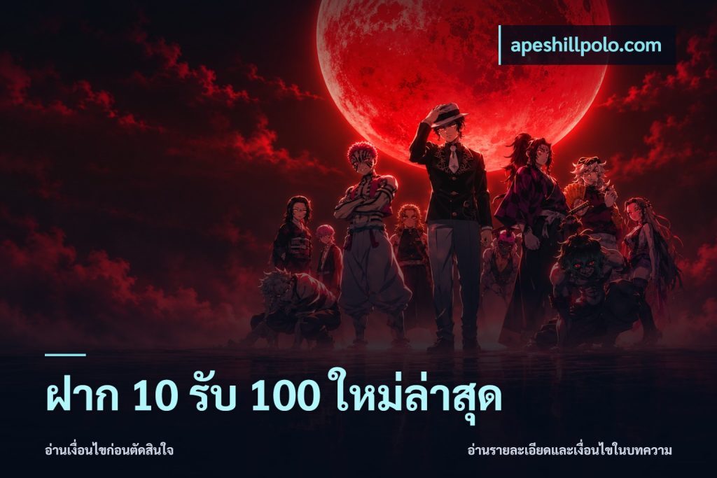 ฝาก 10 รับ 100 ใหม่ล่าสุด