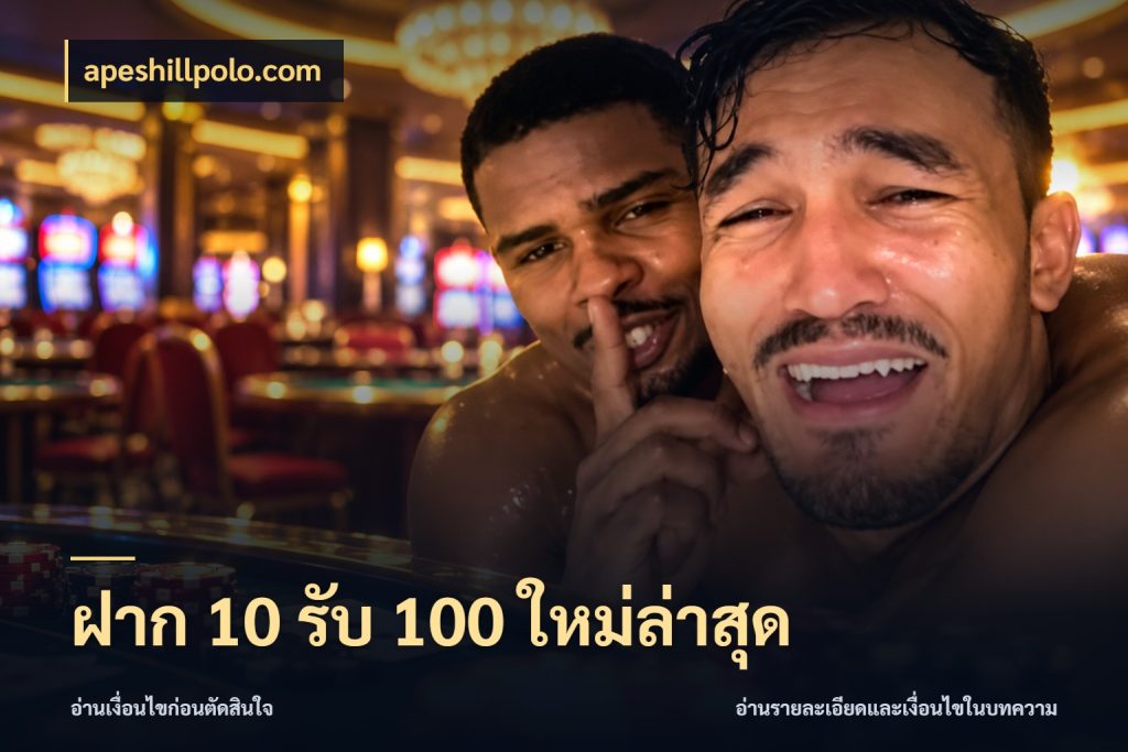 ฝาก 10 รับ 100 ใหม่ล่าสุด รูปแบบโบนัสกับสิทธิ์ของสายเกม สไตล์ apeshillpolo.com