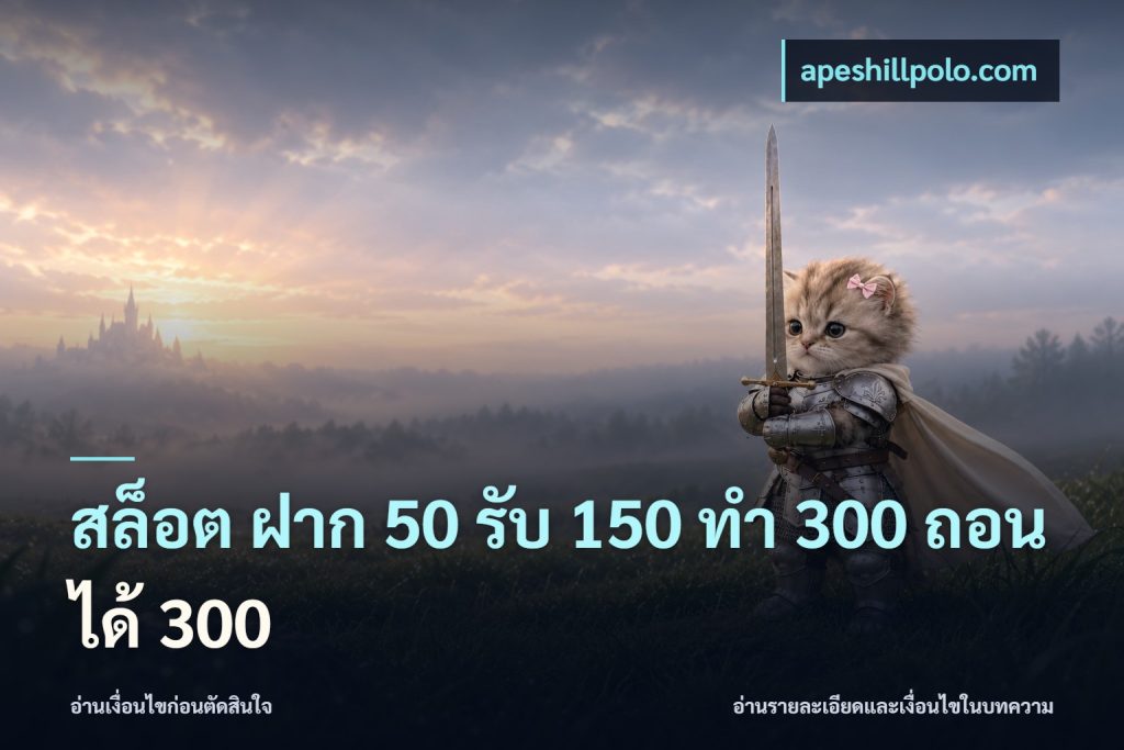 สล็อต ฝาก 50 รับ 150 ทํา 300 ถอนได้ 300