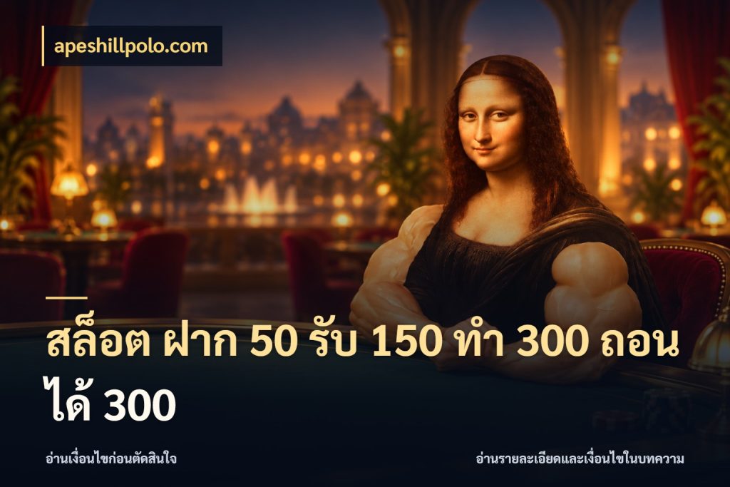 สล็อต ฝาก 50 รับ 150 ทํา 300 ถอนได้ 300 apeshillpolo.com โปรยอดรับที่สายเกมสนใจ