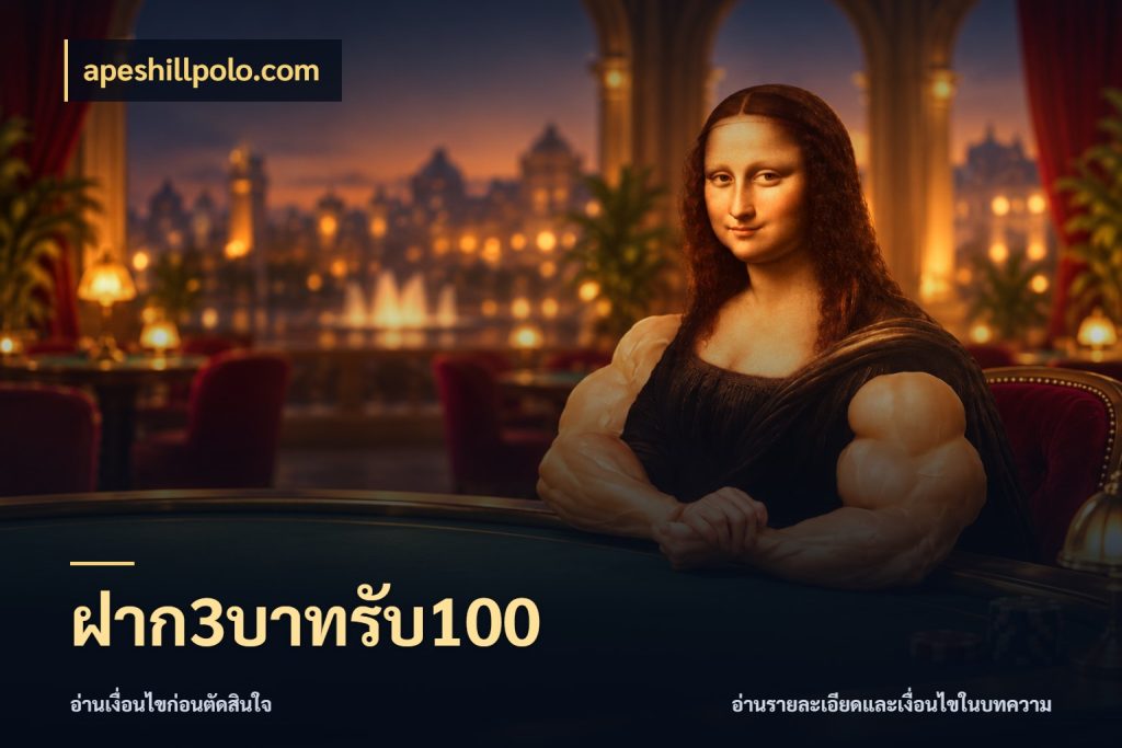 ฝาก3บาทรับ100 apeshillpolo.com ยอดฝากและยอดรับในมุมของคนชอบลุ้น
