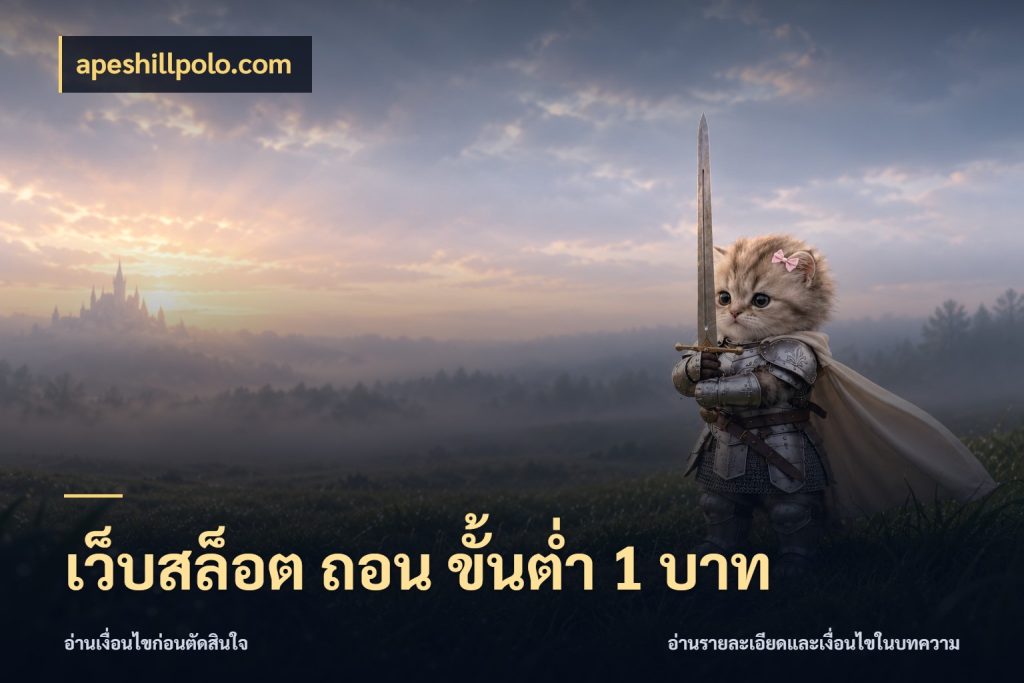 เว็บสล็อต ถอน ขั้นต่ํา 1 บาท ทุนเบาก็มีสีสันในจังหวะของคุณ ในมุม apeshillpolo.com