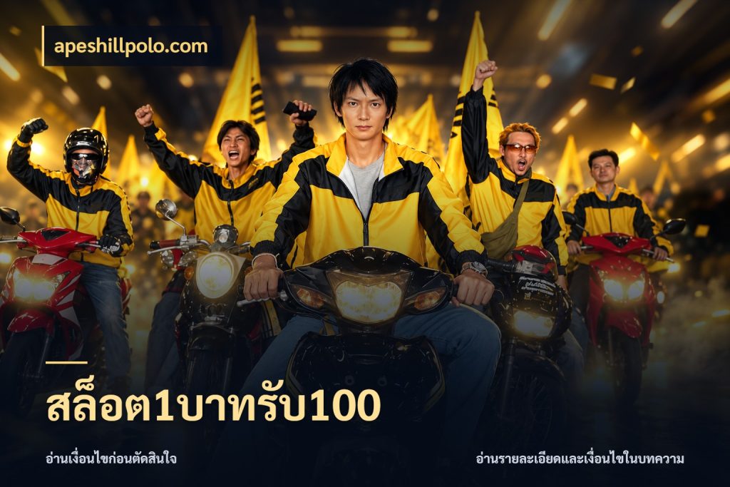 สล็อต1บาทรับ100 โปรยอดรับที่สายเกมสนใจ ในมุม apeshillpolo.com