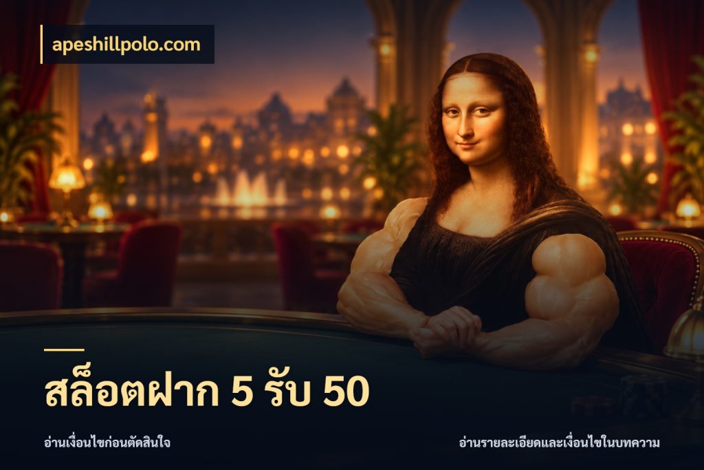 สล็อตฝาก 5 รับ 50 โปรกับเกมที่ชอบเลือกให้ตรงสไตล์ ในมุม apeshillpolo.com