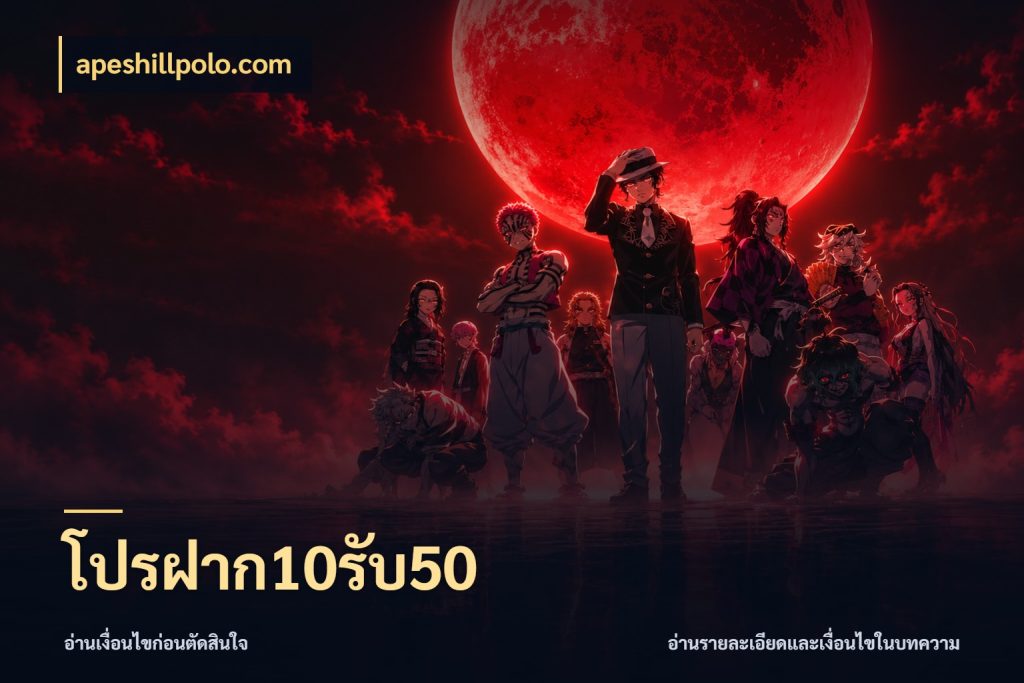 โปรฝาก10รับ50 เครดิตกับรูปแบบโปรที่ตรงใจ สไตล์ apeshillpolo.com