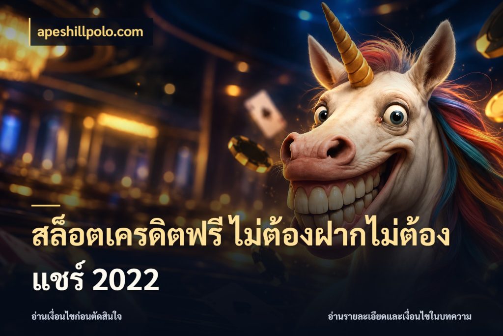 สล็อตเครดิตฟรี ไม่ต้องฝากไม่ต้องแชร์ 2022 จับมุมเด่นของเครดิตฟรีให้ตรงใจ สไตล์ apeshillpolo.com