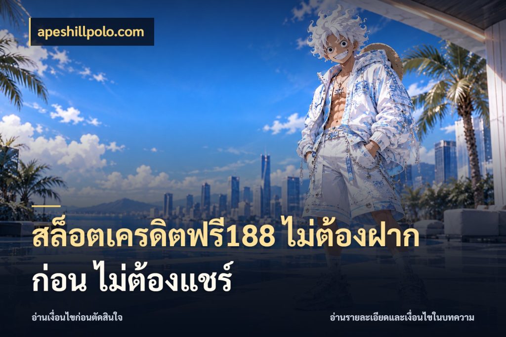 สล็อตเครดิตฟรี188 ไม่ต้องฝาก ก่อน ไม่ต้องแชร์ เครดิตแต่ละรูปแบบมีมุมไหนให้ดู กับ apeshillpolo.com