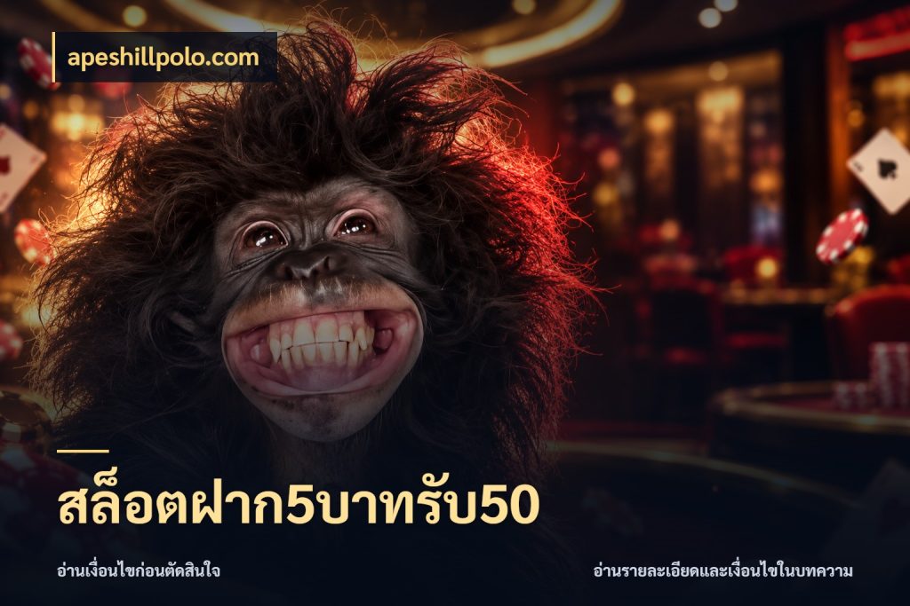 สล็อตฝาก5บาทรับ50 เปิดมุมโปรให้เข้ากับเกมแนวโปรด ในมุม apeshillpolo.com