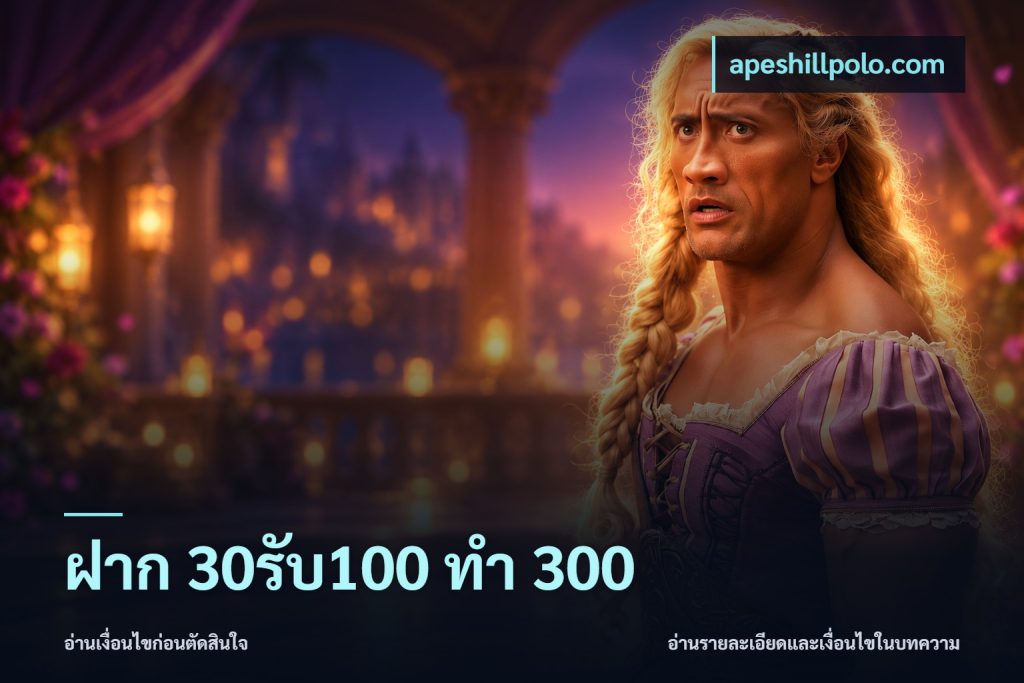 ฝาก 30รับ100 ทำ 300