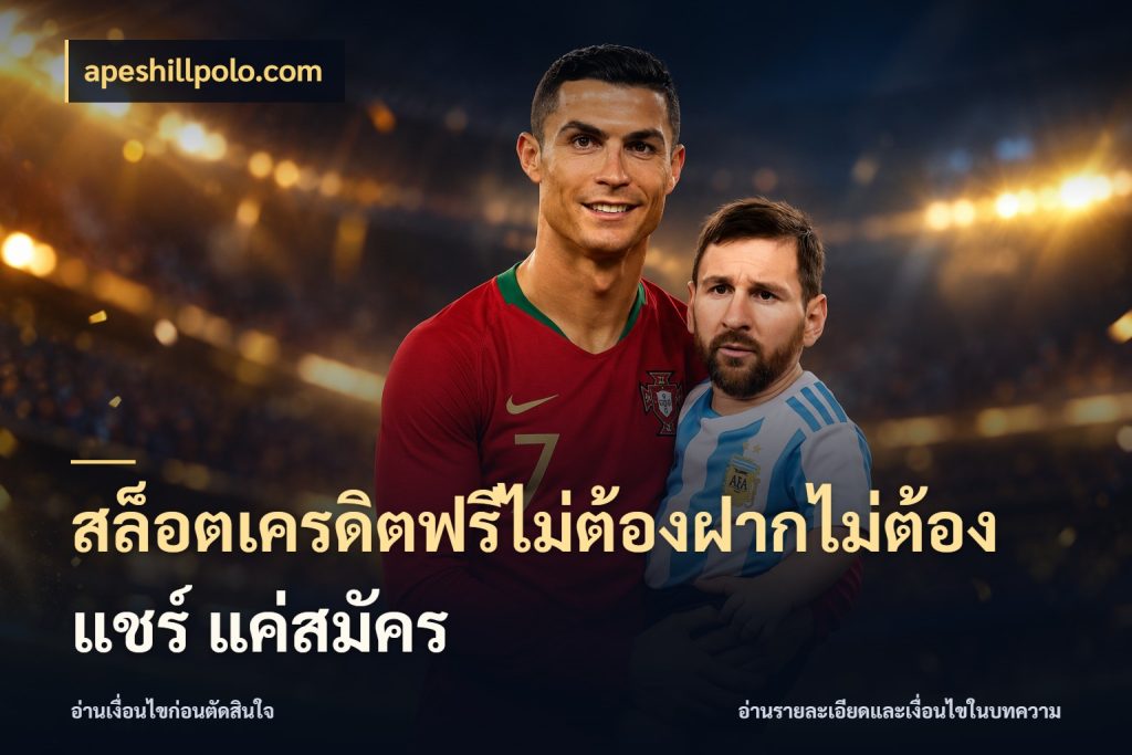 สล็อตเครดิตฟรีไม่ต้องฝากไม่ต้องแชร์ แค่สมัคร apeshillpolo.com ชนิดเครดิตกับสิทธิ์ที่คุณอยากรู้