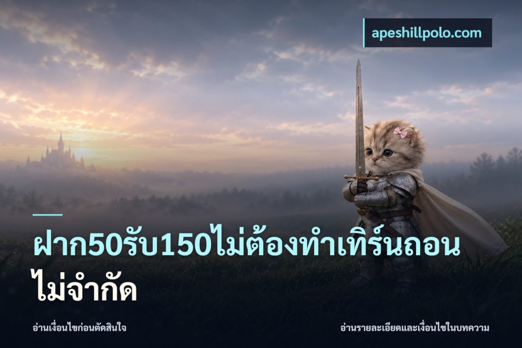 ฝาก50รับ150ไม่ต้องทําเทิร์นถอนไม่จํากัด
