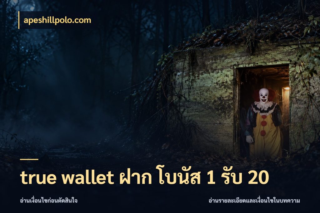 true wallet ฝาก โบนัส 1 รับ 20 รูปแบบโบนัสกับสิทธิ์ของสายเกม ในมุม apeshillpolo.com