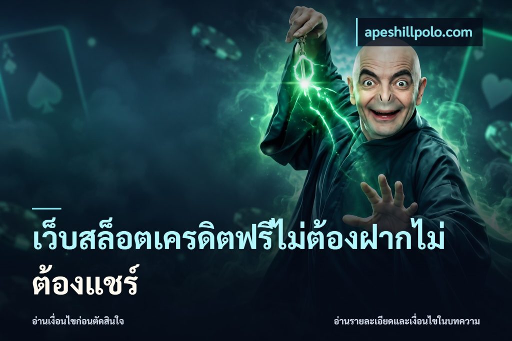 เว็บสล็อตเครดิตฟรีไม่ต้องฝากไม่ต้องแชร์