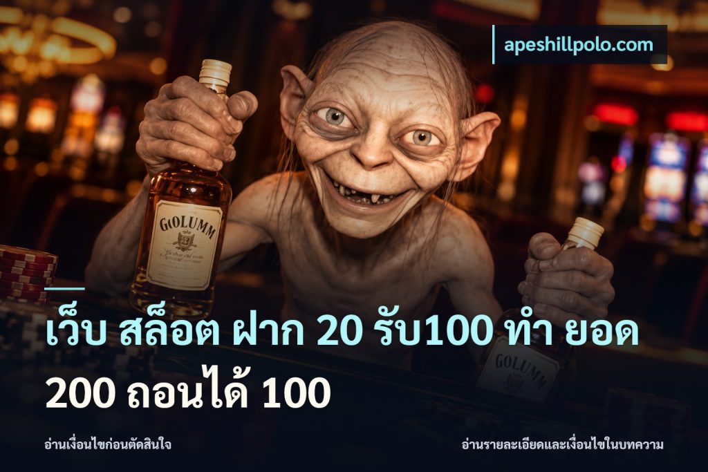 เว็บ สล็อต ฝาก 20 รับ100 ทํา ยอด 200 ถอนได้ 100