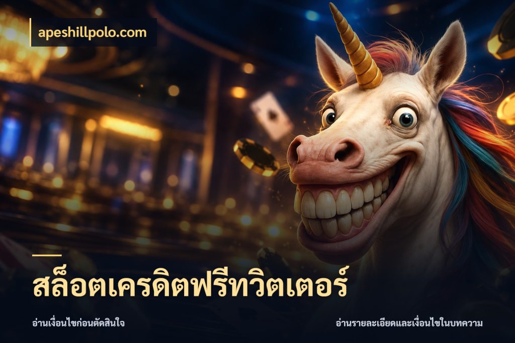 สล็อตเครดิตฟรีทวิตเตอร์ จับมุมเด่นของเครดิตฟรีให้ตรงใจ สไตล์ apeshillpolo.com