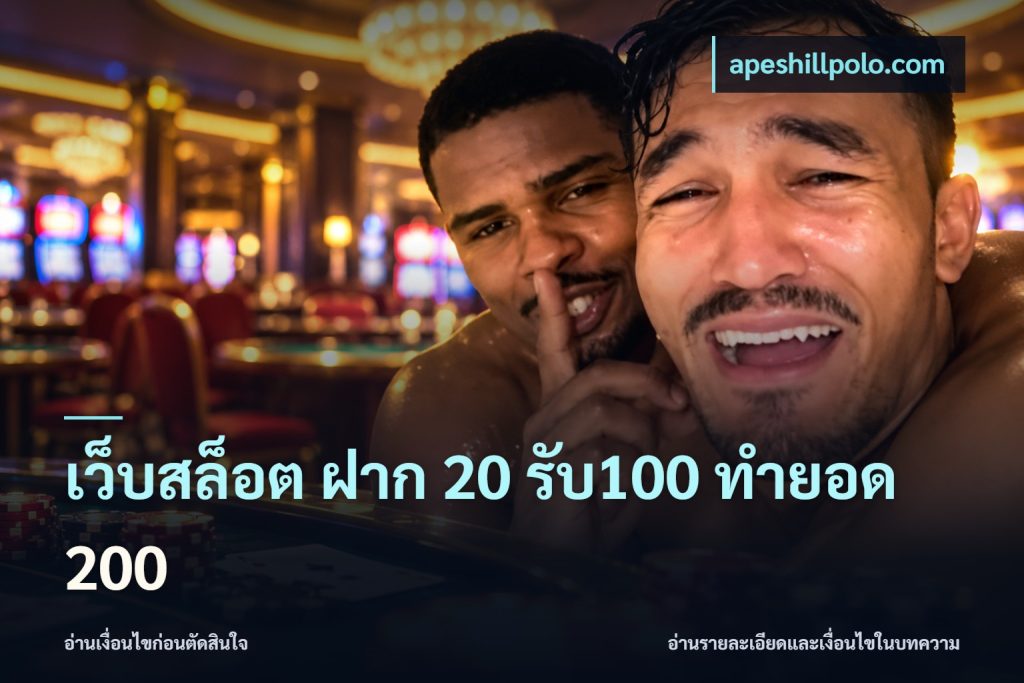 เว็บสล็อต ฝาก 20 รับ100 ทำยอด 200