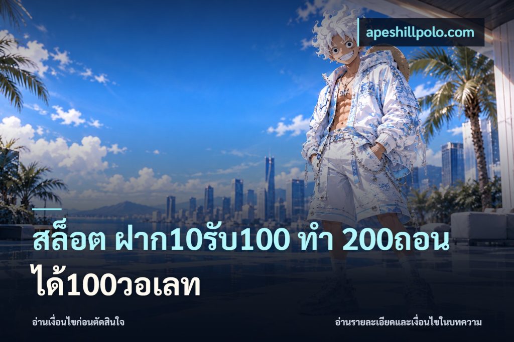 สล็อต ฝาก10รับ100 ทํา 200ถอนได้100วอเลท