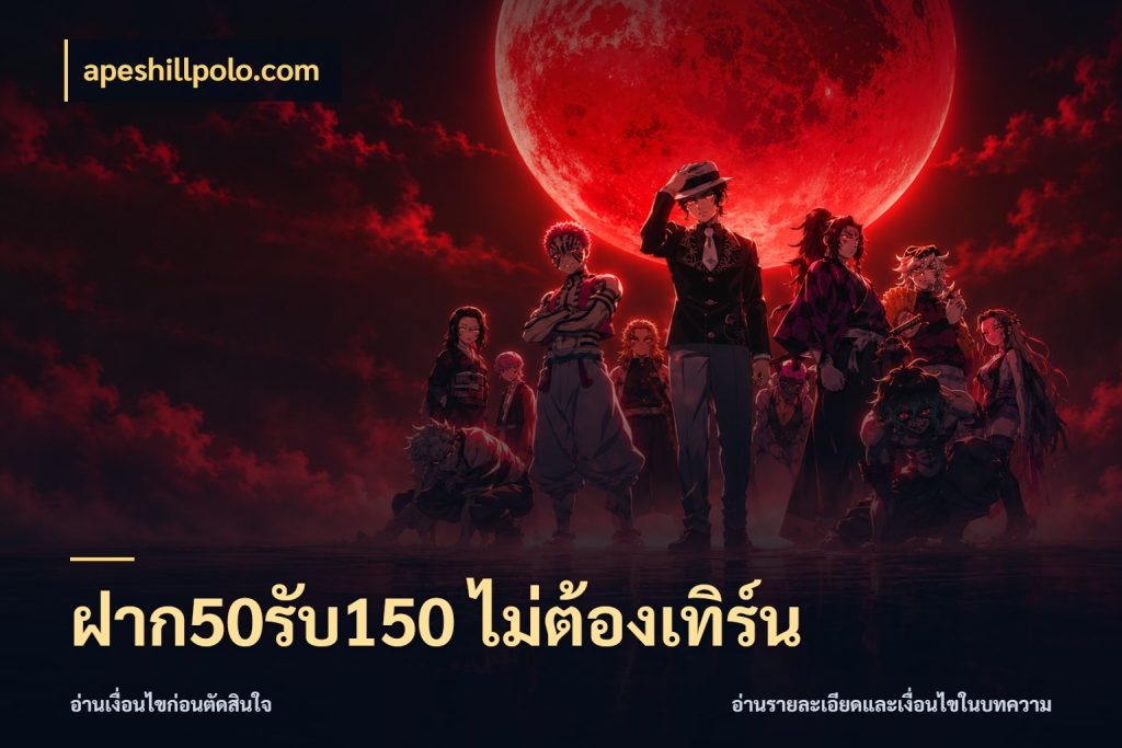 ฝาก50รับ150 ไม่ต้องเทิร์น ยอดฝากและยอดรับในมุมของคนชอบลุ้น สไตล์ apeshillpolo.com