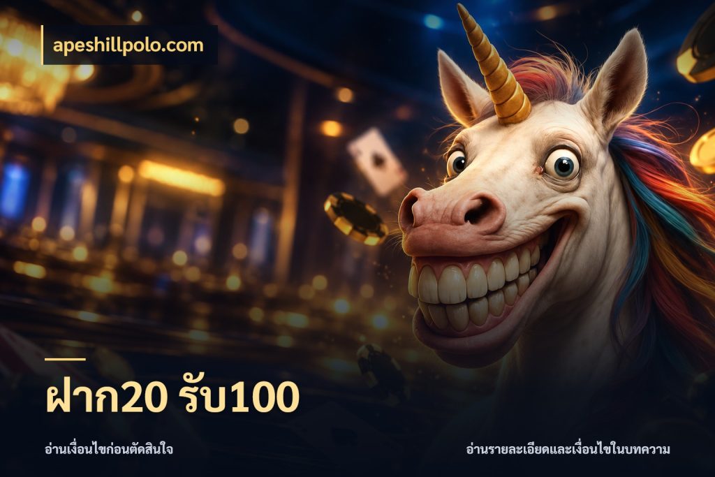 ฝาก20 รับ100 apeshillpolo.com ยอดฝากและยอดรับในมุมของคนชอบลุ้น
