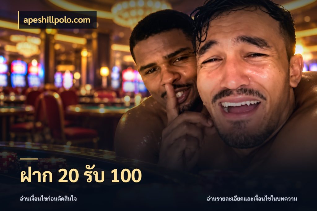 ฝาก 20 รับ 100 รูปแบบโบนัสกับสิทธิ์ของสายเกม ในมุม apeshillpolo.com