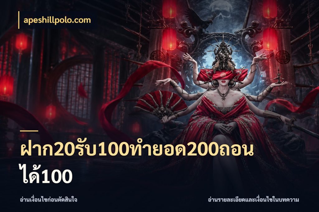 ฝาก20รับ100ทํายอด200ถอนได้100 apeshillpolo.com สนุกกับตัวเลือกโปรในสไตล์ของคุณ