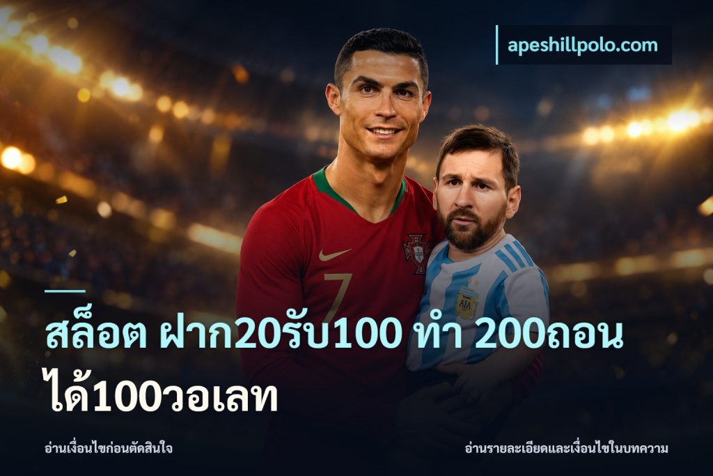 สล็อต ฝาก20รับ100 ทํา 200ถอนได้100วอเลท