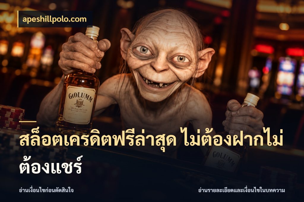 สล็อตเครดิตฟรีล่าสุด ไม่ต้องฝากไม่ต้องแชร์ สิทธิ์ที่สายโบนัสสนใจกับวิธีรับ สไตล์ apeshillpolo.com