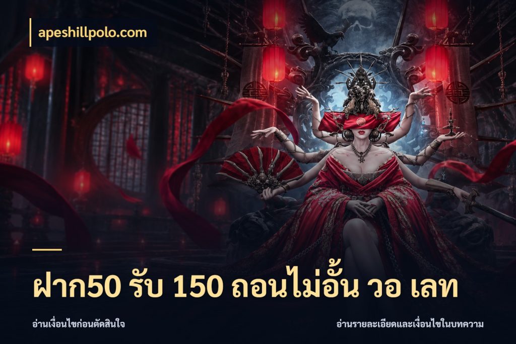 ฝาก50 รับ 150 ถอนไม่อั้น วอ เลท apeshillpolo.com ยอดฝากและยอดรับในมุมของคนชอบลุ้น