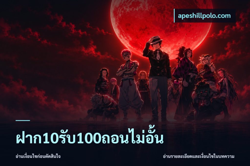 ฝาก10รับ100ถอนไม่อั้น