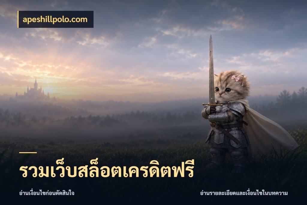 รวมเว็บสล็อตเครดิตฟรี จากชื่อเครดิตฟรีสู่ความสนุกที่เข้าใจได้ ในมุม apeshillpolo.com