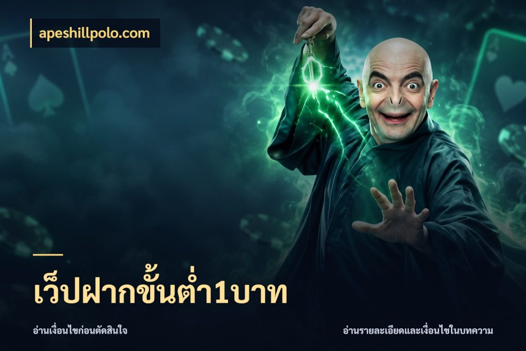 เว็ปฝากขั้นต่ำ1บาท จัดจังหวะสนุกให้เข้ากับงบที่ตั้งไว้ สไตล์ apeshillpolo.com