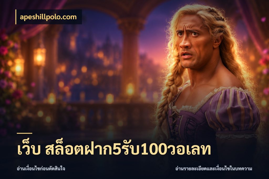 เว็บ สล็อตฝาก5รับ100วอเลท โปรยอดรับที่สายเกมสนใจ กับ apeshillpolo.com