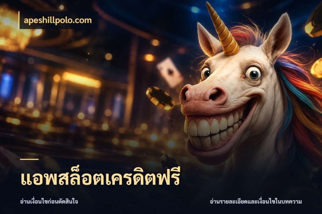 แอพสล็อตเครดิตฟรี apeshillpolo.com ชนิดเครดิตกับสิทธิ์ที่คุณอยากรู้