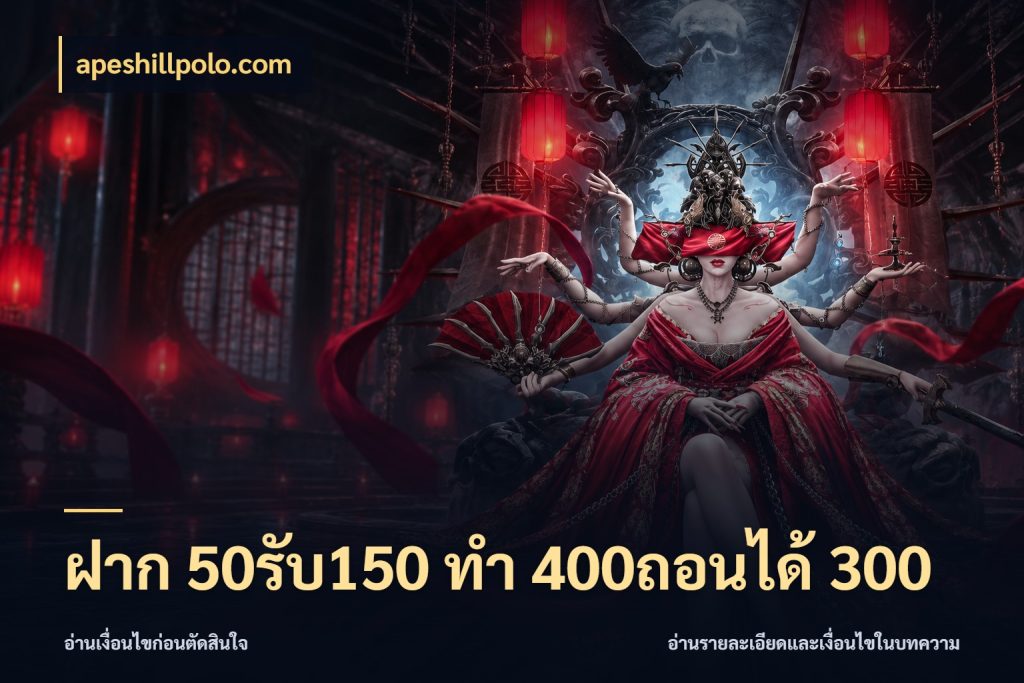 ฝาก 50รับ150 ทํา 400ถอนได้ 300 จุดเด่นของเครดิตที่คนชอบเกมอยากรู้ กับ apeshillpolo.com