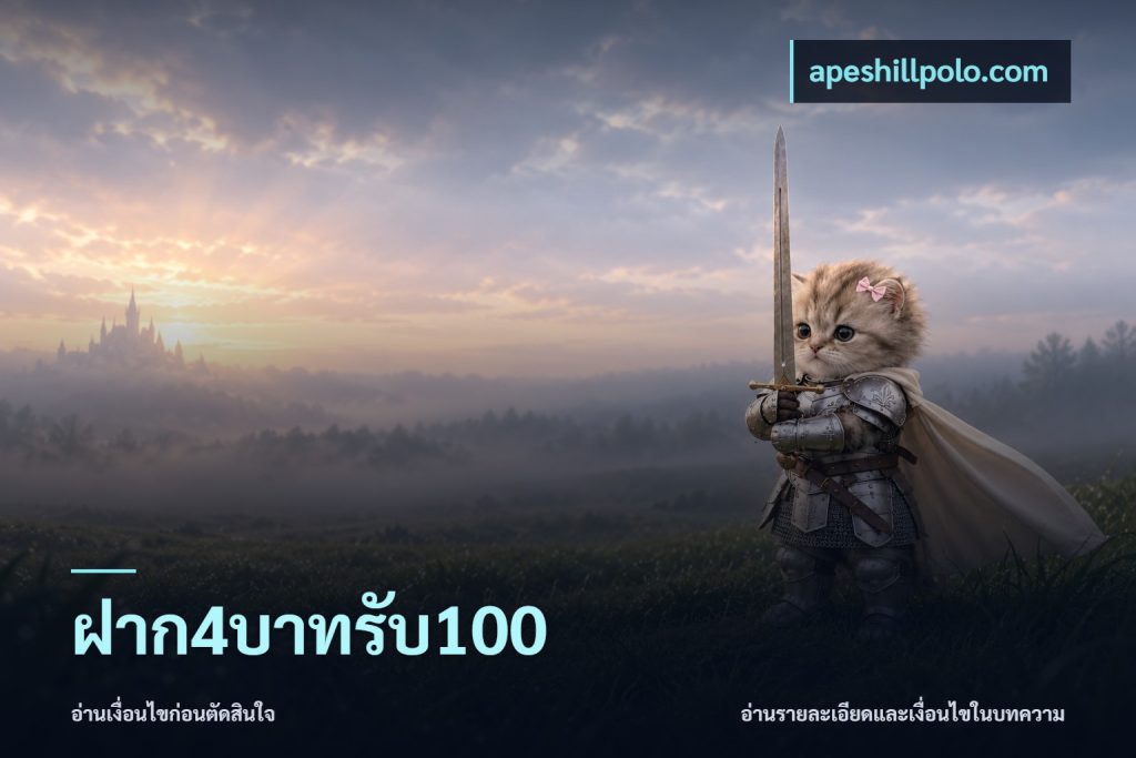 ฝาก4บาทรับ100