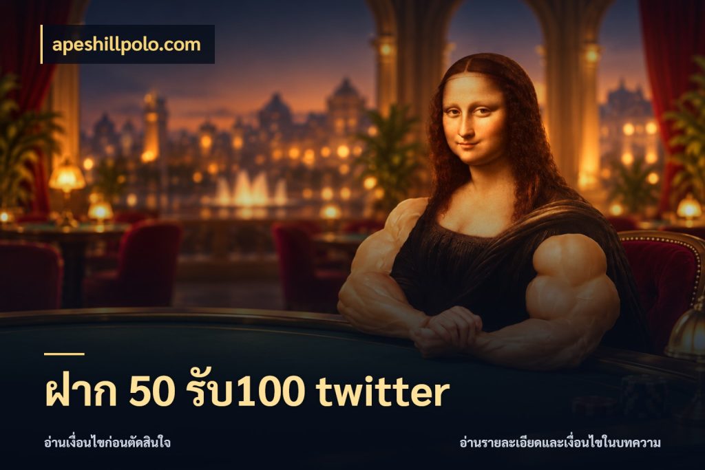 ฝาก 50 รับ100 twitter สนุกกับตัวเลือกโปรในสไตล์ของคุณ กับ apeshillpolo.com