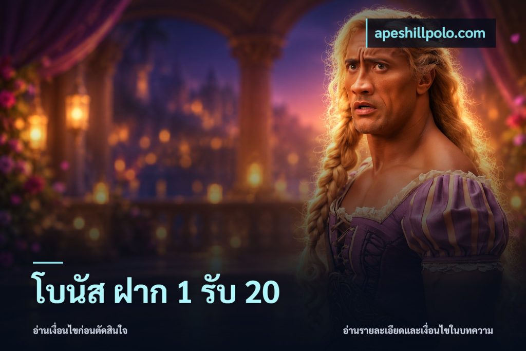 โบนัส ฝาก 1 รับ 20