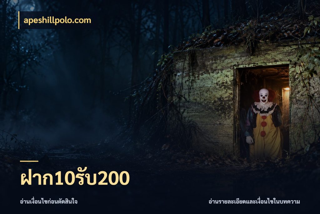 ฝาก10รับ200 เครดิตกับรูปแบบโปรที่ตรงใจ กับ apeshillpolo.com