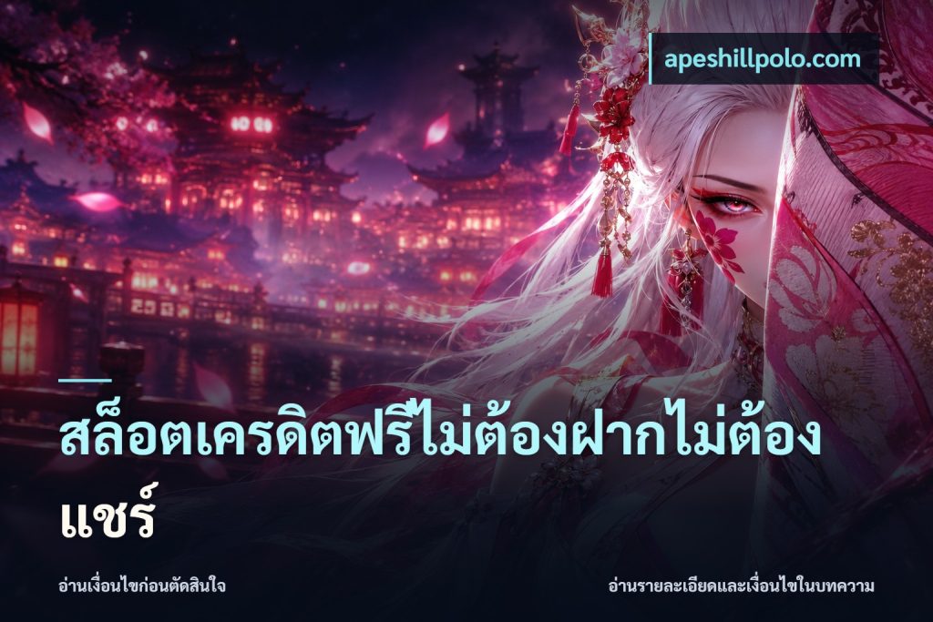 สล็อตเครดิตฟรีไม่ต้องฝากไม่ต้องแชร์