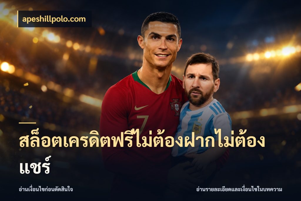 สล็อตเครดิตฟรีไม่ต้องฝากไม่ต้องแชร์ apeshillpolo.com สิทธิ์ที่สายโบนัสสนใจกับวิธีรับ