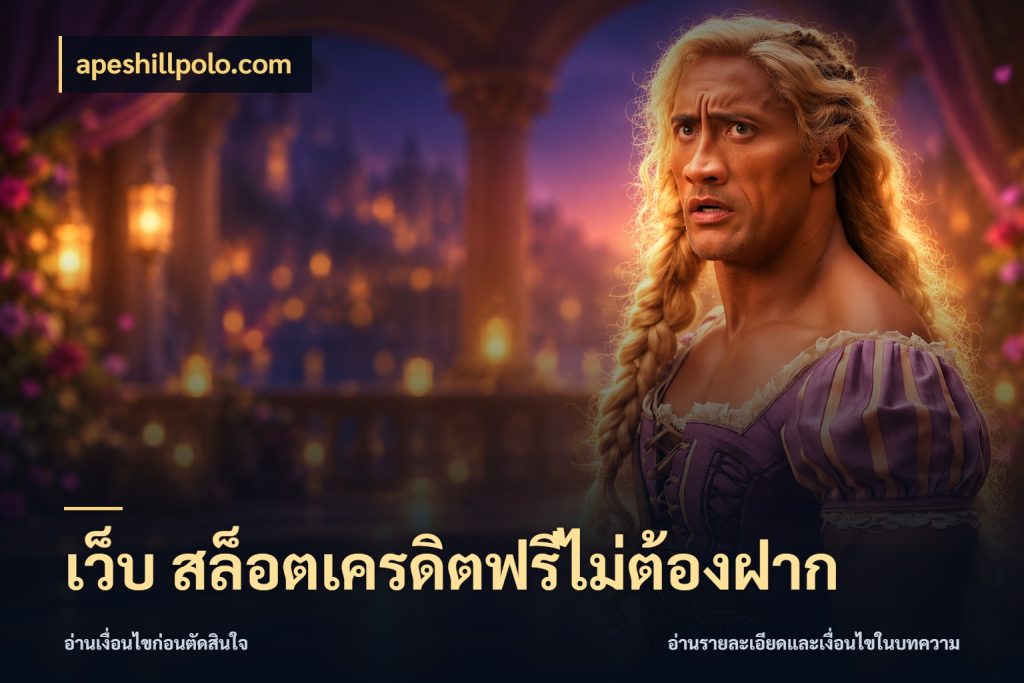 เว็บ สล็อตเครดิตฟรีไม่ต้องฝาก สายโบนัสเลือกมุมเครดิตให้ตรงสไตล์ กับ apeshillpolo.com