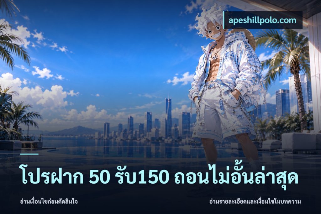 โปรฝาก 50 รับ150 ถอนไม่อั้นล่าสุด
