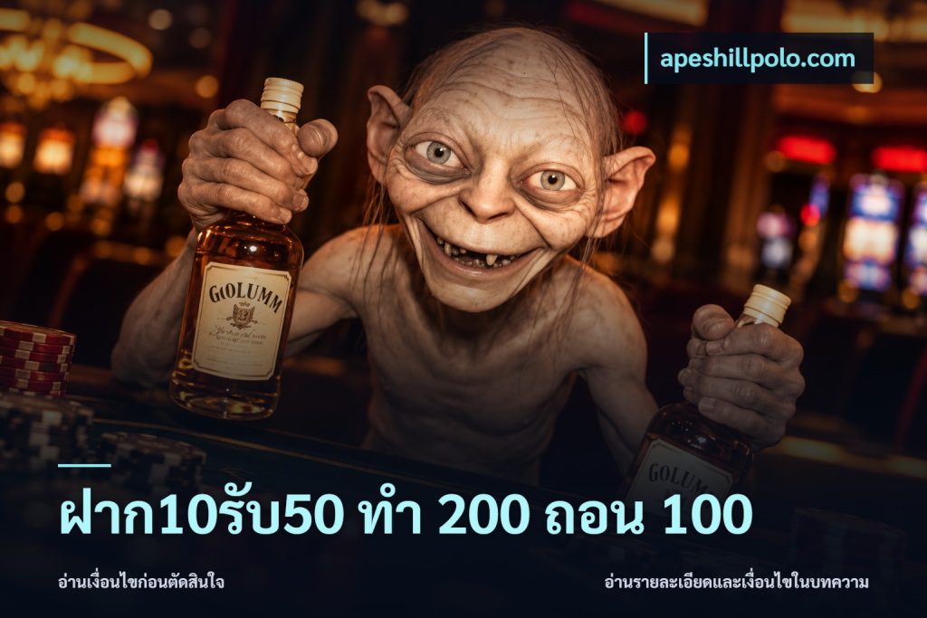 ฝาก10รับ50 ทํา 200 ถอน 100