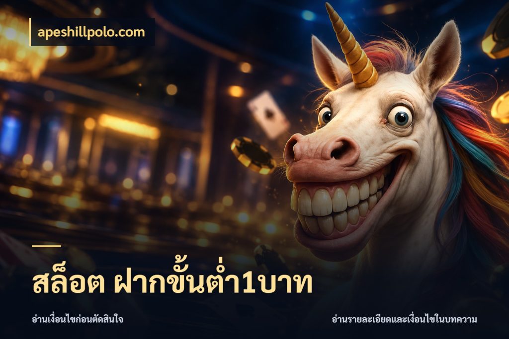 สล็อต ฝากขั้นต่ำ1บาท จำนวนเริ่มต้นกับสไตล์เกมที่ชอบ ในมุม apeshillpolo.com