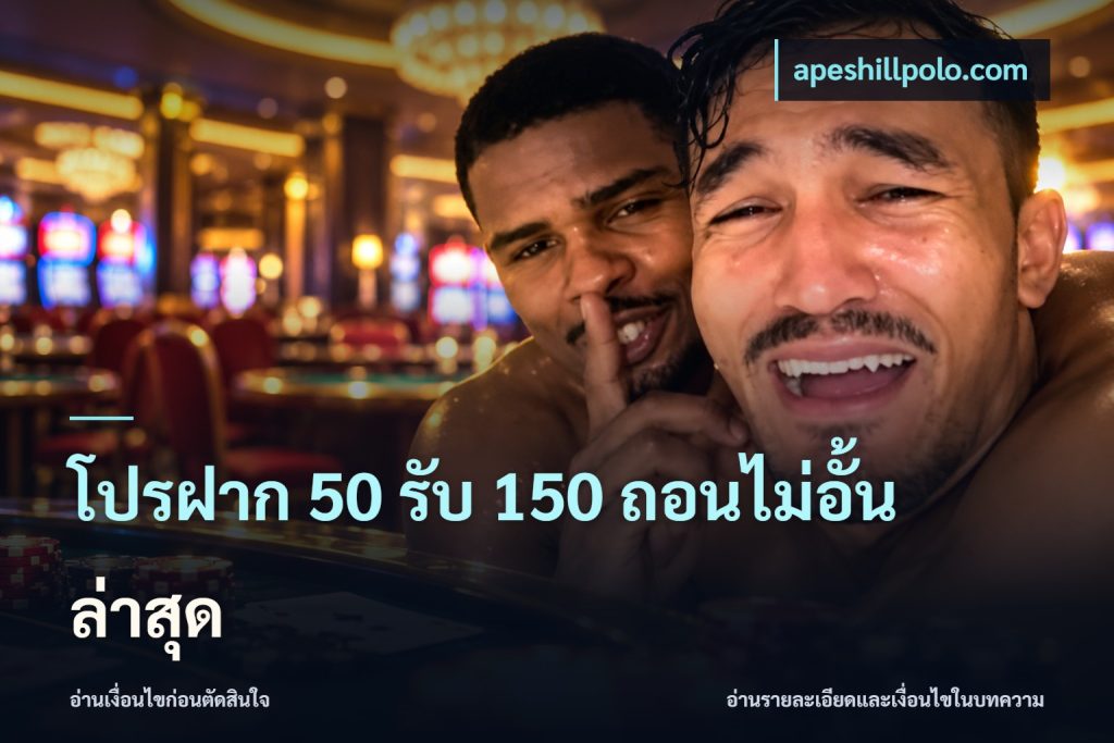 โปรฝาก 50 รับ 150 ถอนไม่อั้น ล่าสุด