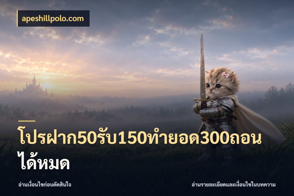 โปรฝาก50รับ150ทํายอด300ถอนได้หมด สนุกกับตัวเลือกโปรในสไตล์ของคุณ กับ apeshillpolo.com
