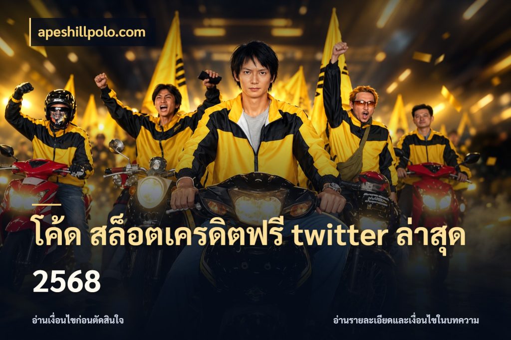 โค้ด สล็อตเครดิตฟรี twitter ล่าสุด 2568 apeshillpolo.com เครดิตฟรีในมุมที่สายโบนัสสนใจ