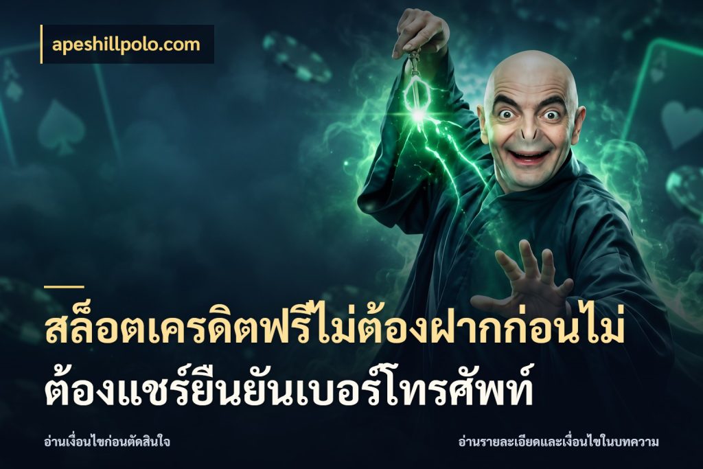 สล็อตเครดิตฟรีไม่ต้องฝากก่อนไม่ต้องแชร์ยืนยันเบอร์โทรศัพท์ เลือกสไตล์ความสนุกจากรูปแบบเครดิต กับ apeshillpolo.com