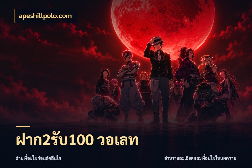 ฝาก2รับ100 วอเลท apeshillpolo.com จับคู่โบนัสกับสไตล์เกมที่ชอบ